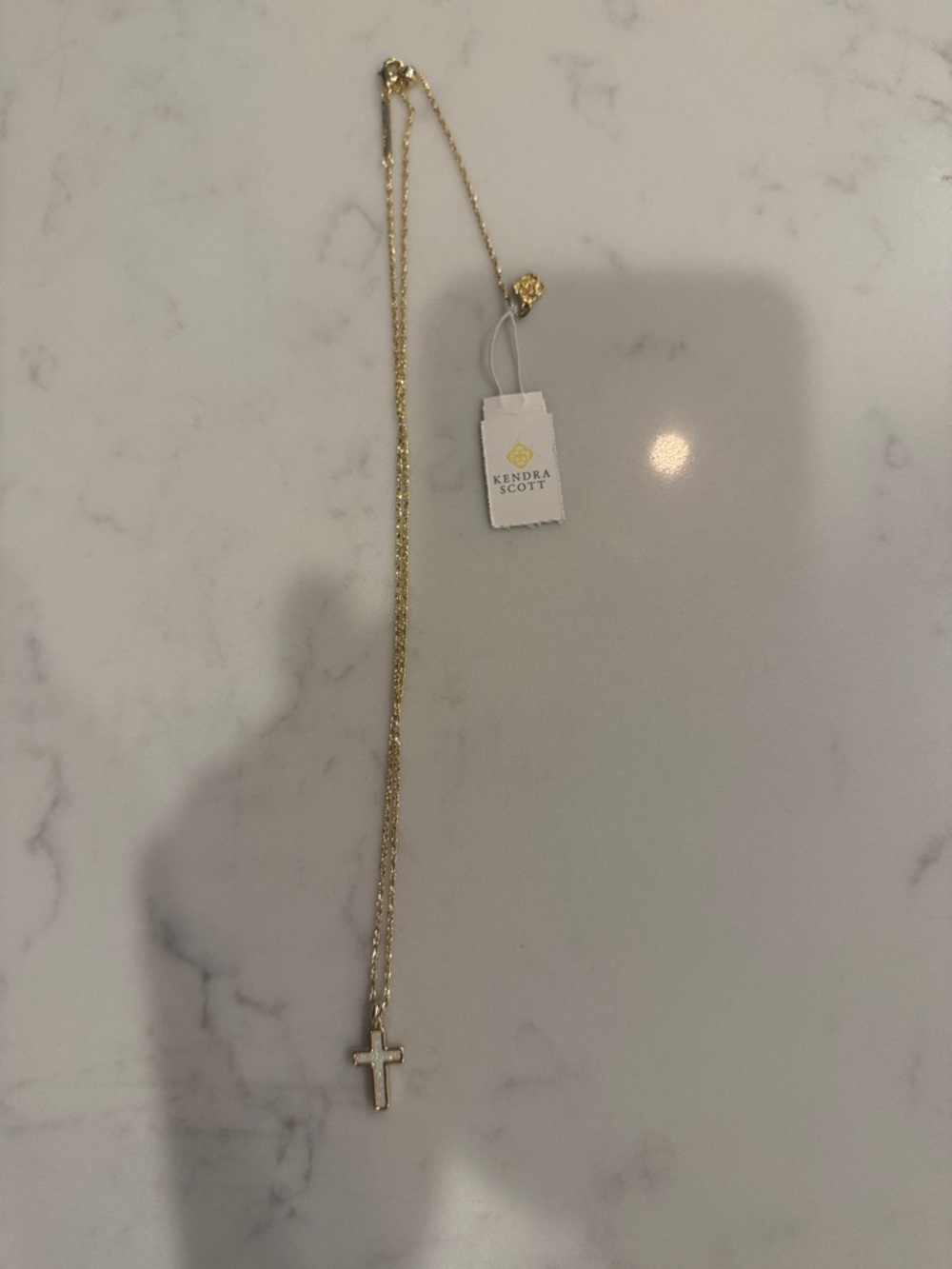 Kendra Scott- Gold Cross Pendant Necklace - Women's Accessories